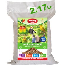 Bonny Nice Doğal Çam Pelet Evcil Kuş Kafes Altlığı 10 kg 10 Lt 2'li