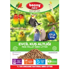 Bonny Nice Doğal Çam Pelet Evcil Kuş Kafes Altlığı 10 kg 10 Lt 2'li