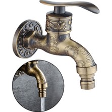 Elaccent F Fityle Duvara Monte Dekoratif Bahçe Lavabo Bataryası - Bronz (Yurt Dışından)