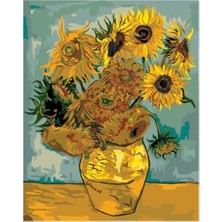 Ena Butik Van Gogh Ayçiçekleri Sayılarla Boyama Seti Rulo Duvar Sticker 50 x 65 cm