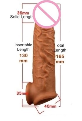 Joytoy Silikon Ten Dokulu Yumuşak Penis Kılıfı