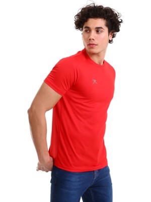 Raru Erkek Basic T-Shirt Tres Kırmızı