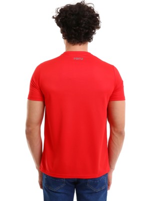 Raru Erkek Basic T-Shirt Tres Kırmızı