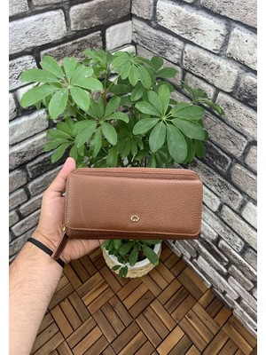 Guard Mat Taba Deri Bayan Cüzdanı