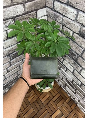 Guard Bozuk Para Bölmeli Crazy Yeşil Kadın Cüzdan