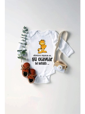 Tuğba Baby Bebek Düzelicez Inşallah Be, Şu Olaylar Bi Bitsin Baskılı Body Zıbın