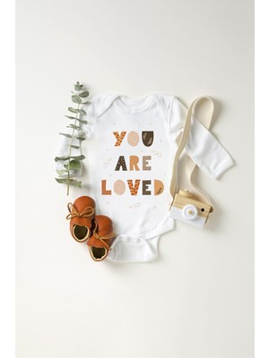 Tuğba Baby Bebek You Are Loved Baskılı Body Zıbın