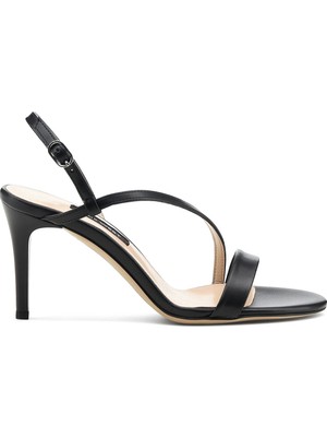 Nine West Ulady 2fx Siyah Kadın Topuklu Sandalet