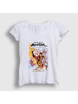 Presmono Kadın Beyaz Search Anime Avatar The Last Airbender T-Shirt