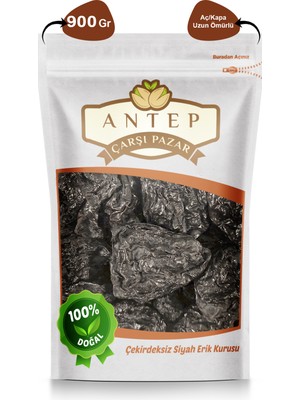 Antep Çarşı Pazar Erik Kurusu Çekirdeksiz Siyah Mürdüm Eriği | 900 Gr.