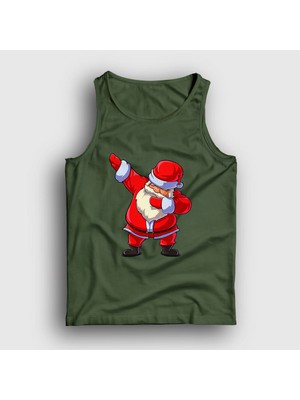 Presmono Unisex Haki Dabbing Noel Baba Santa Claus Yılbaşı Atlet