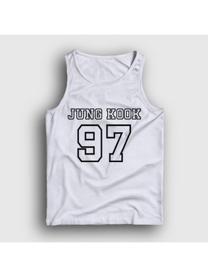 Presmono Unisex Beyaz 97 K Pop Jungkook Bts Atlet