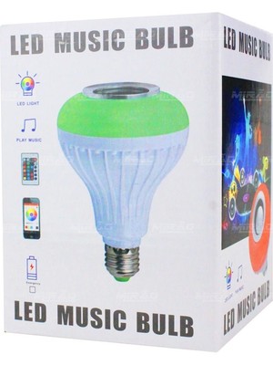 Powermaster Om-30  1,5 Watt Bluetooth Müzik Çalar Kumandalı Rgb LED Ampul