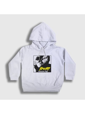 Presmono Unisex Çocuk Beyaz Edward Baji Keisuke Anime Tokyo Revengers Kapüşonlu Sweatshirt