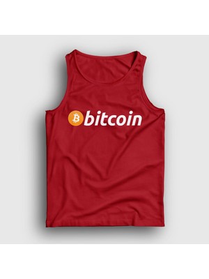 Presmono Unisex Kırmızı Btc Bitcoin Atlet