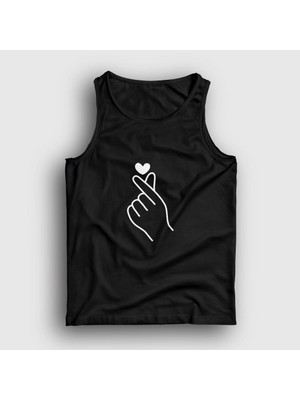Presmono Unisex Siyah Finger Heart Bts Atlet