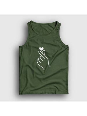 Presmono Unisex Haki Finger Heart Bts Atlet