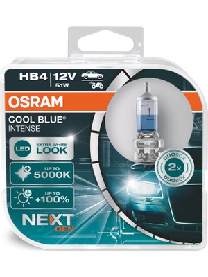 Osram 9006 Hb4 Cool Blue Intense Next Gen 5000K Beyaz Işık 2 Adet