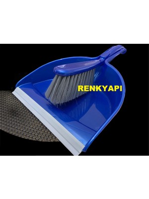 Renk Yapı Rüyası Renk Yapı Mavi̇ Faraşli Set El Temi̇zli̇k Firçasi Kürek Büyük Firçali Deri̇n Hazneli̇ Süpürge Plasti̇k