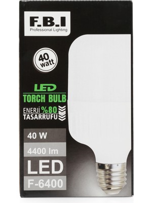 Lilibeaty F.b.ı Torch 40 Watt LED Ampul