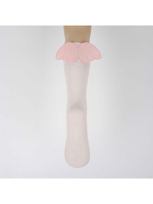 Katamino Senera Aksesuarlı Kız Diz Altı Çorap