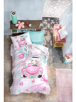 Cotton Box Genç Ranforce Nevresim Takımı Tek Kişilik Paris Love