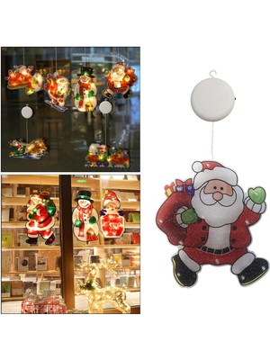 Strade Store Xmas Santa LED Işık Noel Pencere Dekorasyon (Yurt Dışından)