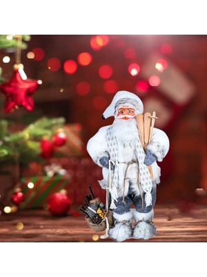 Strade Store Hareketli Şekil Peluş Baba Noel Oyuncak Asılı Yakacak Odun (Yurt Dışından)