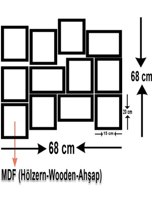 Astak Neşet Ertaş 12 Parça Mdf Tablo