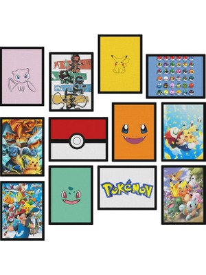 Astak Pokemon 12 Parça Mdf Tablo