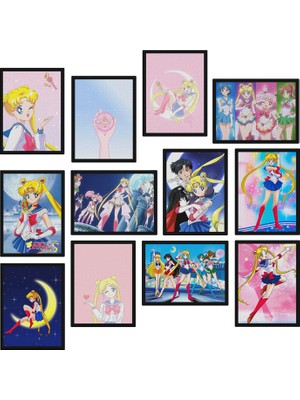 Astak Sailor Moon 12 Parça Mdf Tablo