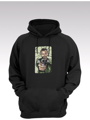 Breaking Bad Jesse Pinkman 17 Siyah Kapşonlu Sweatshirt - Hoodie