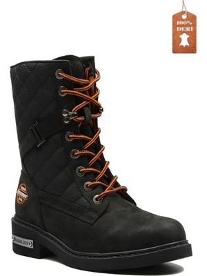 Hammer Jack 15945 Kadın Deri Siyah  Postal Bot