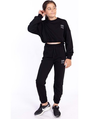 Toontoy Kids Toontoy Kız Çocuk Nakışlı Eşofman Takımı