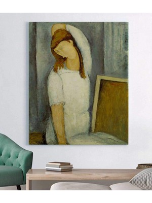 VeraStore Amedeo Modigliani Jeanne Hebuterne Kanvas Tablo