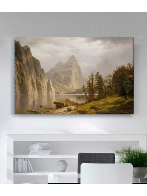 MonoStella Albert Bierstadt Merced Nehri Yosemite Kanvas Tablo