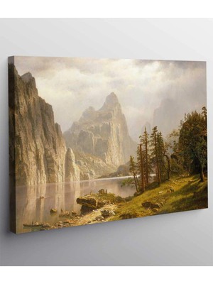 MonoStella Albert Bierstadt Merced Nehri Yosemite Kanvas Tablo