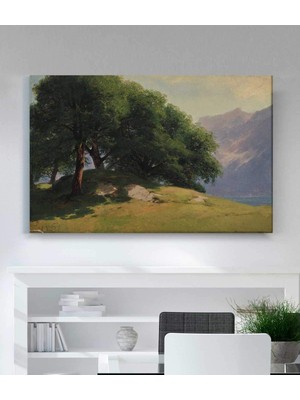 MonoStella Alexandre Calame Ceviz Ağaçları Kanvas Tablo