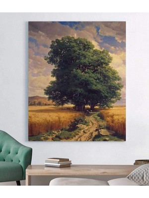 MonoStella Alexandre Calame Meşe Ağacı Kanvas Tablo