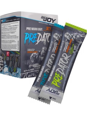 Bigjoy Sports Predator Go Toz 17 G x 21 Adet Takviye Edici Gıda Türkiye Menşeli