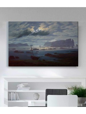 MonoStella Caspar David Friedrich Mehtapta Kuzey Denizi Kanvas Tablo