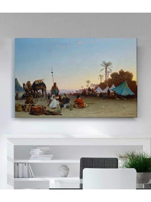 MonoStella Charles Theodore Frere Kampta Geç Öğle Yemeği Kanvas Tablo