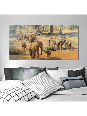 MonoStella Donald Grant Fil Sürüsü Kanvas Tablo