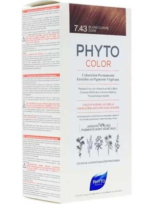 Phyto Phytocolor Bitkisel Saç Boyası 7.43 - Kumral Bakır Dore Yeni Formül
