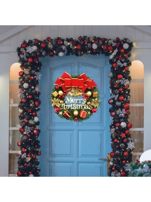 Kesoto Noel Çelenk Renkli Ön Kapı Garland Hoop Süs Hediyeleri Dekor Hediye Kutuları Için (Yurt Dışından)