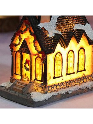 Kesoto 2 Parça Işık Yukarı Noel Dekorasyon LED Minyatür Ev Köyü Dekorasyon (Yurt Dışından)
