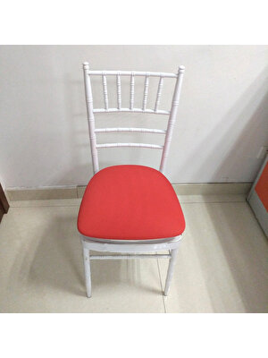 Kesoto 4 Adet Kare Yuvarlak Streç Yemek Düğün Sandalye Koltuk Kapağı 35-50 cm Kırmızı 4 Adet, Kırmızı (Yurt Dışından)