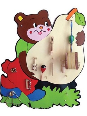 Woodylife Ahşap Ayıcık Müzik Köşesi Anaokulu Kreş Ilkokul Eğitici Öğretici Çocuk Oyuncak Montessori