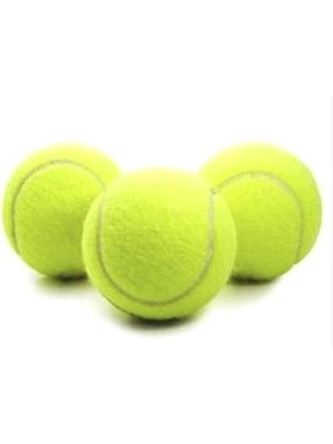 Tenis Topu Antrenman Sarı 3 Adet Birden Köpek Dişleme Topu Oyun Topu