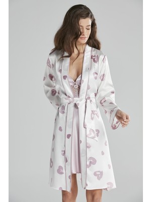 Pierre Cardin  Saten Emprime Gecelik & Sabahlık Takım  - 2406